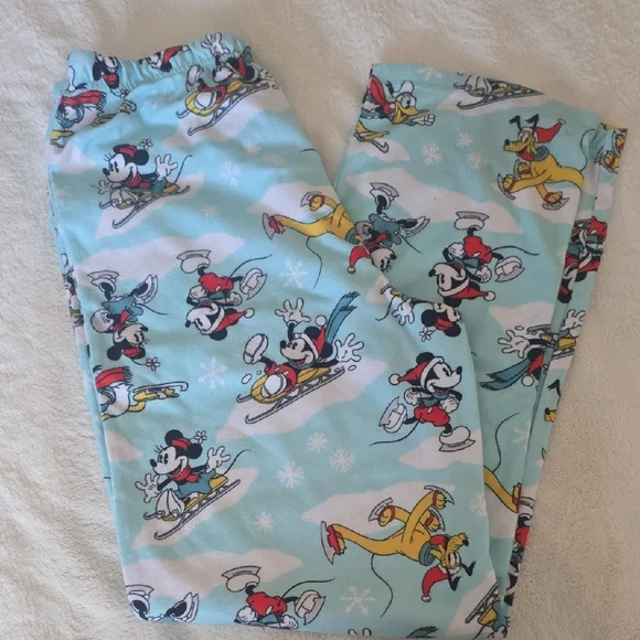 Disney Kids Pajama Set - Light Blue with Cartoon Characters - Picture 3 of 4